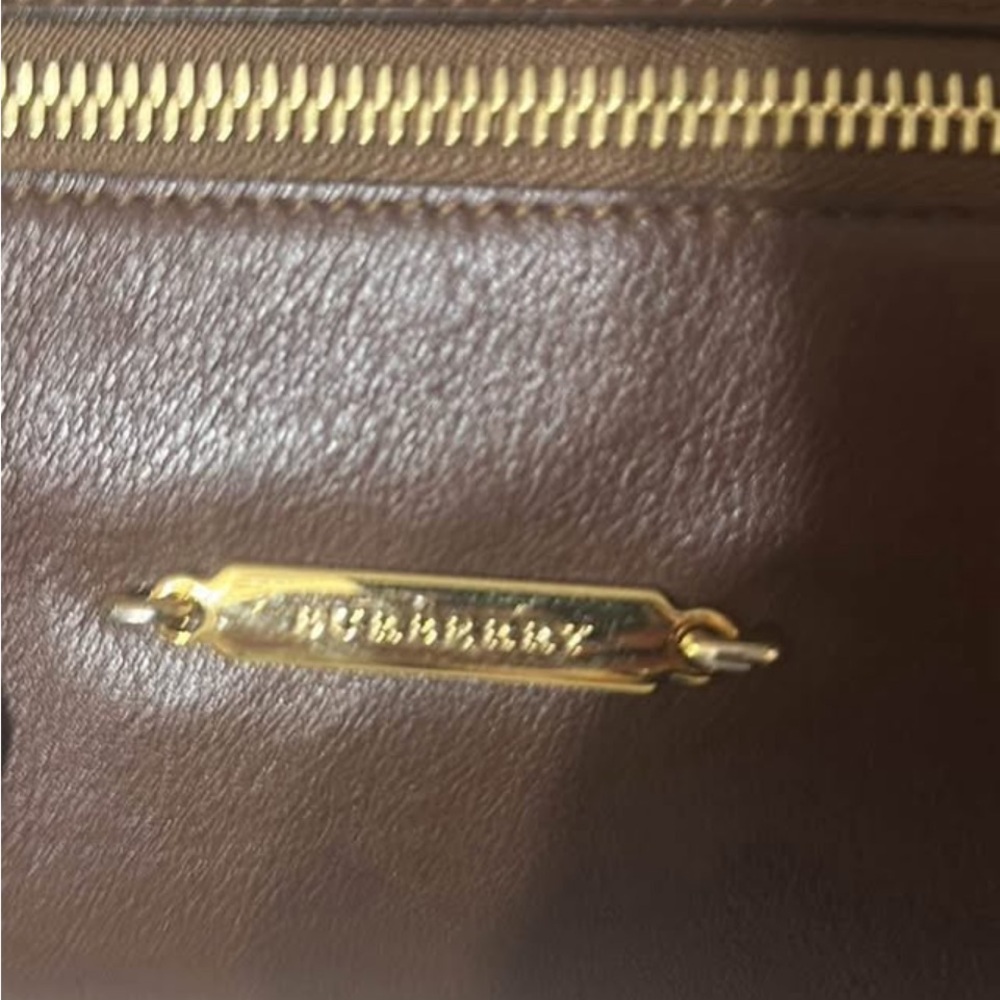 Burberry Brown Leather big size Tote - Picture 2 of 7